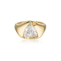Trilliant-Cut Diamond Signet Ring