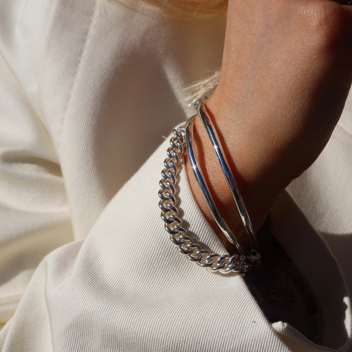 Unchained Bangle - Sterling Silver | UbyKate