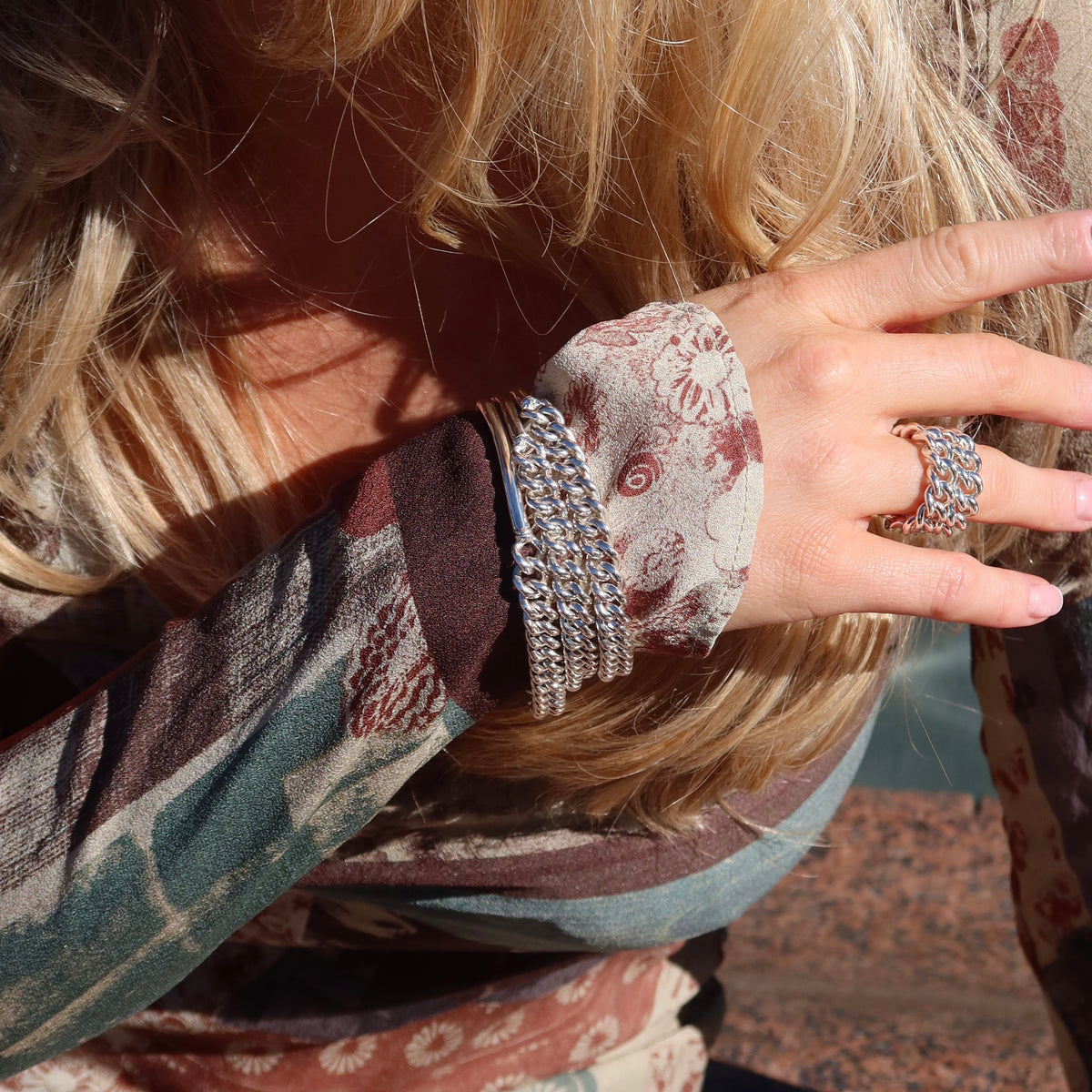 Unchained Bangle - Sterling Silver | UbyKate