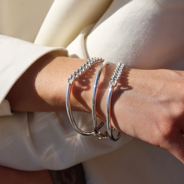 Unchained Bangle - Sterling Silver | UbyKate