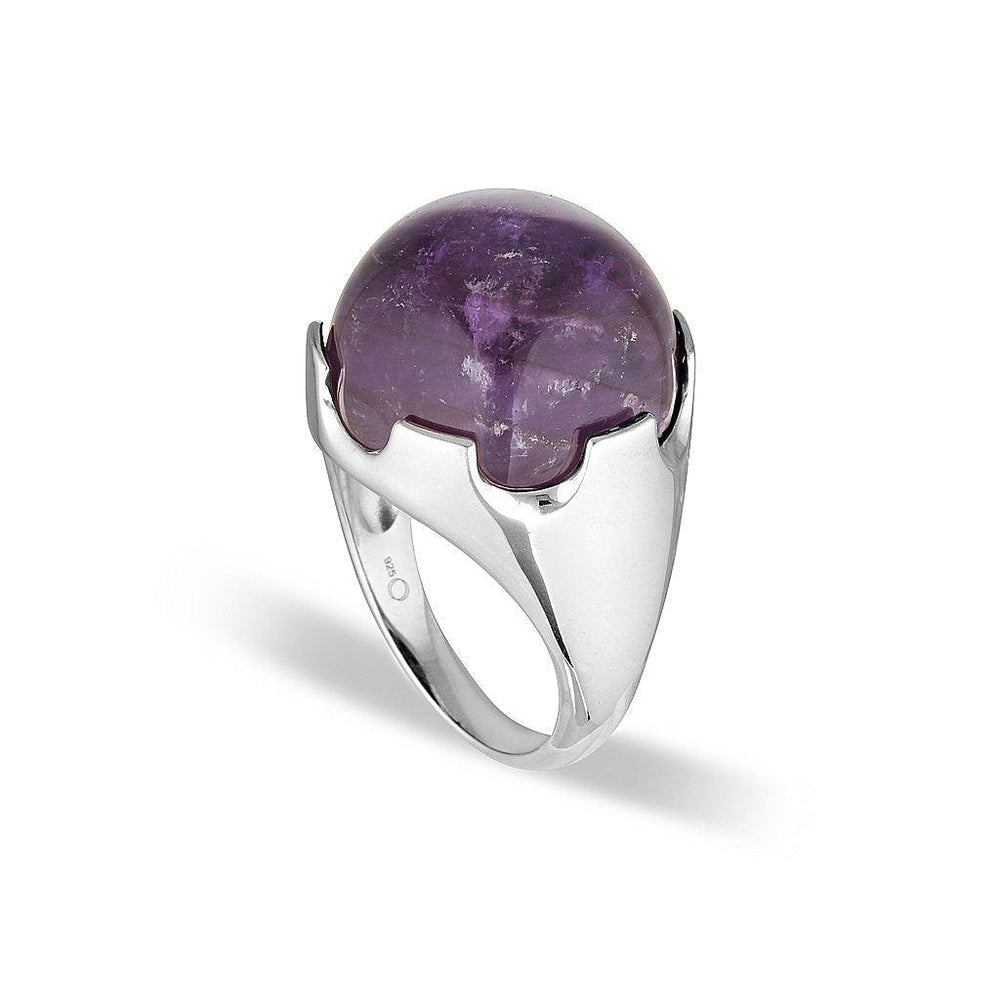 Ladies' 9ct Yellow Gold Oval Amethyst Ring at Fraser Hart